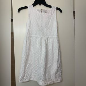 Vineyard Vine girls size 10 white eyelet dress